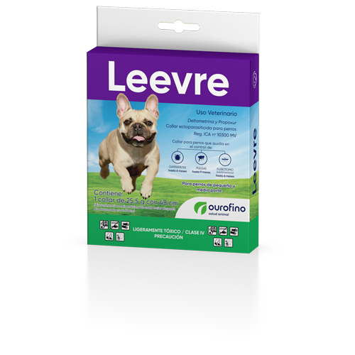 Collar Leevre 48 cm Ourofino para perros contra pulgas y garrapatas